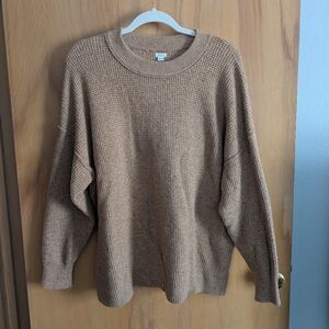 Waffle Knit Sweater Oversized